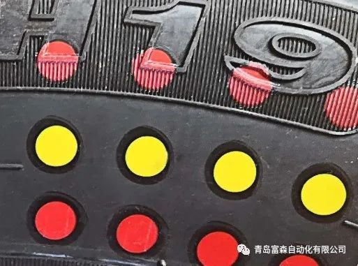 輪胎均勻性、動平衡檢測結(jié)果新型色帶標識系統(tǒng)方案